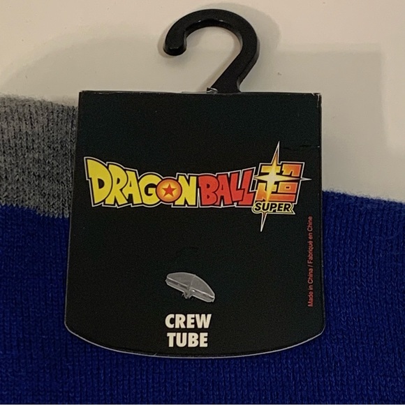 🐉 [2/$25] BIOWORLD DRAGON BALL FIGHTER Z BLUE CREW SOCKS - MEN'S SHOE SIZE 8-12 - Picture 5 of 8